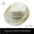 white color kwai grass hats natural straw fedora hats high quality fashion cheap for summer